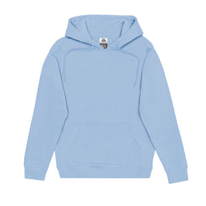 Just Like Hero HERO-2020 unisex pullover hoodie in Sky Blue, front view