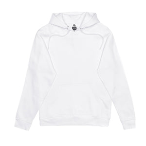 Just Like Hero HERO-2020 unisex pullover hoodie in White, front view