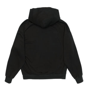 Just Like Hero HERO-2120 unisex drop shoulder hoodie in Black, back view