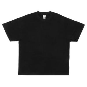 Just Like Hero HERO-300 unisex heavy oversized t-shirt in Black, front view