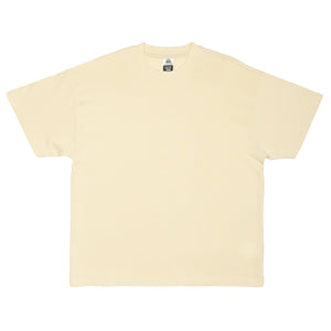 Just Like Hero HERO-300 unisex heavy oversized t-shirt in Ivory, front view