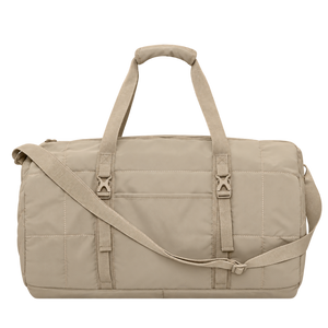 KOI1808 matte quilted barrel duffel – 27l in Sahara