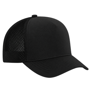KOI1836 matte 5-panel trucker cap in Onyx/Onyx