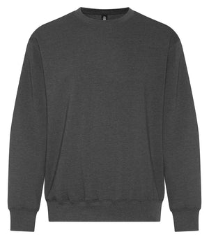 KOI KOI2240 Element CFF Crewneck Sweatshirt front view - Charcoal Heather Grey