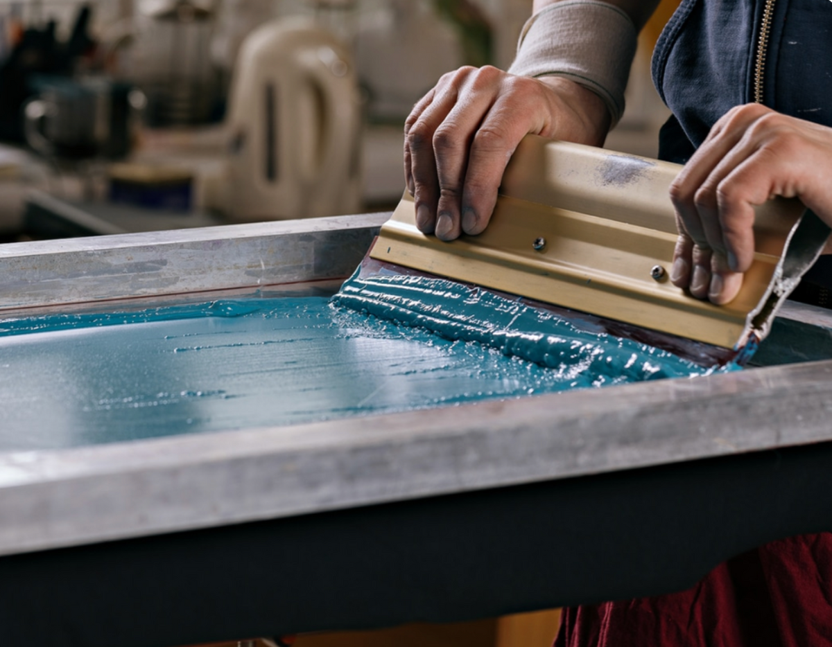 Lucky Monkey screen printing workshop