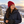 YP Classics 1501KC Cuffed Knit Beanie mountain lifestyle mockup 3 - Red