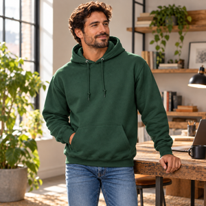 Gildan 18500 Heavy Blend Hoodie — Forest, alternate lifestyle mockup 2