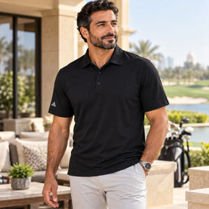 Ultimate Solid Polo — premium lifestyle photography