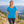 CORE365 CE111W women's T-shirt, realistic mountain lifestyle 2 - Electric Blue