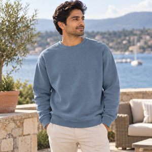 Garment-Dyed Sweatshirt — premium lifestyle photography