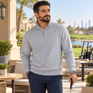 CSW 24/7 L00545 custom quarter-zip sweatshirt by Lucky Monkey