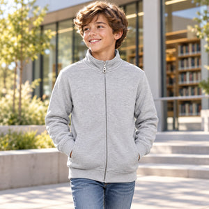 CSW 24/7 L0570Y custom youth full-zip sweatshirt by Lucky Monkey