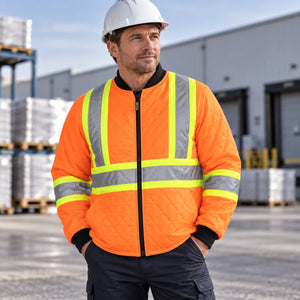 Hivis Freezer Jacket — premium lifestyle photography