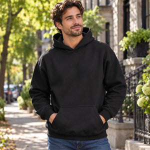 Embroidered Gildan 18500 Heavy Blend hoodie by Lucky Monkey