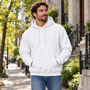 Gildan 18500 Heavy Blend custom hoodie by Lucky Monkey