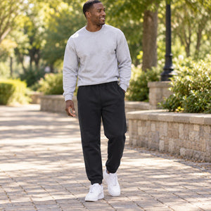 Softstyle® Midweight Pocket Sweatpants — premium lifestyle photography