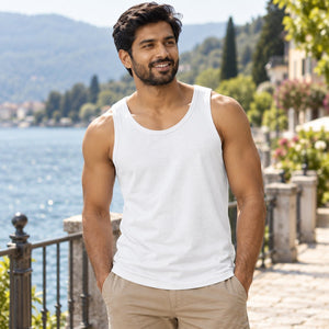 Softstyle® Tank Top — premium lifestyle photography