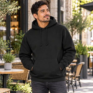 Heavyweight Hooded Sweatshirt — premium lifestyle photography