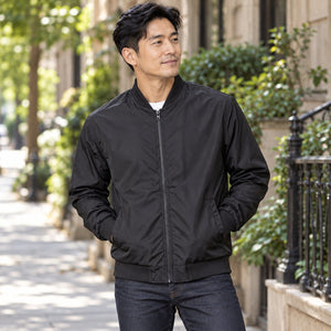 Embroidered Lightweight Bomber Jacket — premium lifestyle photography