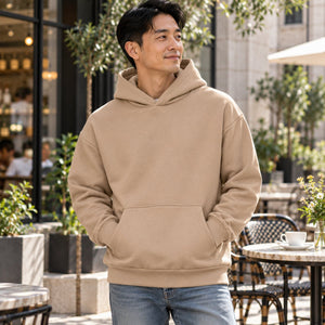 Heavyweight Fleece Hoodie — premium lifestyle photography