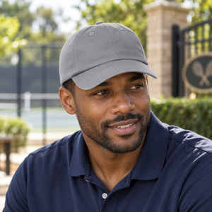 Lucky Monkey Apparel Under Armour - Team Chino Cap in Grey, lifestyle view