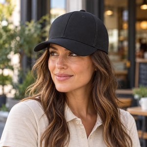 YP Classics 6601 Elite Cap in Black, lifestyle view