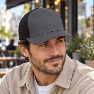 Flexfit 110M custom mesh-back cap by Lucky Monkey