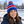CX2 H08080 Hat Trick Striped Pom-Pom Toque in Blue/Red/White — winter lifestyle mockup