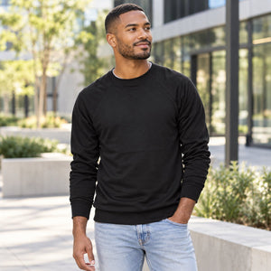 Icon Lightweight Loopback Terry Crewneck Sweatshirt — premium lifestyle photography