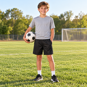 CX2 P4485Y Turbo Youth Mesh Athletic Shorts with Pockets — lifestyle photo