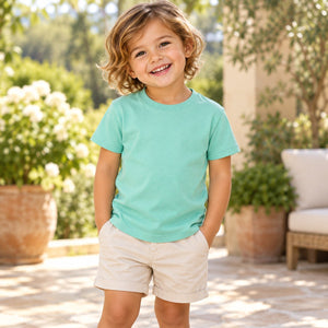 Rabbit Skins 3321 Toddler Fine Jersey Tee — blank garment in a lifestyle setting