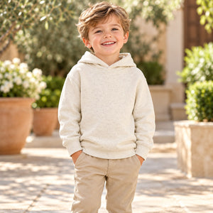 Rabbit Skins 3326 Toddler Pullover Fleece Hoodie — blank garment in a lifestyle setting
