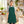 Recycled Bib Apron shown in use, with a blank area for custom decoration