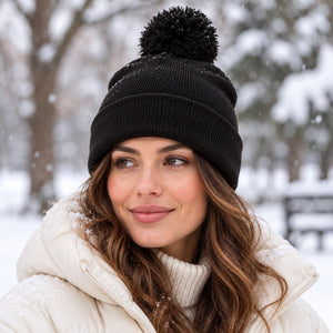 Sportsman SP15 custom embroidered pom pom toque by Lucky Monkey