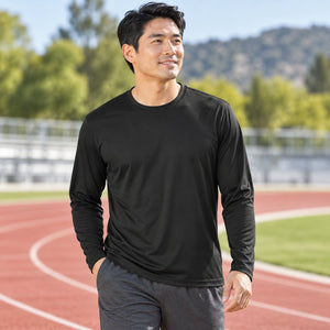 Men's Zone Performance Long Sleeve T-Shirt — premium lifestyle photography