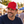 Valucap VC400 Mesh-Back Twill Trucker Cap in Red/White, lifestyle view