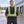 Model wearing the CX2 Vanguard HIVIS Tear-Away Vest in a lifestyle setting - Navy