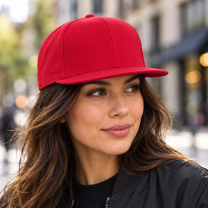 YP Classics 6089M custom flat bill snapback cap by Lucky Monkey