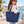 Zippered Tote - 611 shown in use, with a blank area for custom decoration