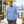 M&O 3520 Poly-Blend Long Sleeve T-Shirt in Heather Blue, lifestyle view