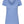 M&O 3542 Women's Deluxe Blend V-Neck T-Shirt in Heather Blue, supplier front view