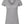 M&O 3542 Women's Deluxe Blend V-Neck T-Shirt in Heather Grey, supplier front view