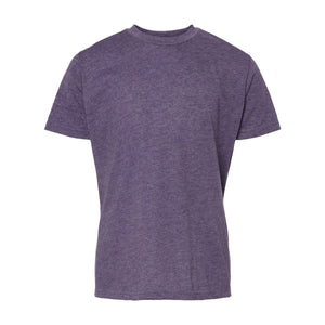 M&O 3544 Youth Deluxe Blend T-Shirt in Heather Purple, front view