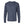 M&O 4501 Fine Jersey Long Sleeve T-Shirt in Heather Navy, front view