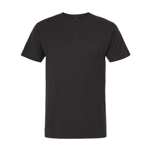 M&O 4502 Fine Jersey T-Shirt in Fine Black, front view