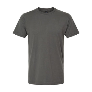 M&O 4502 Fine Jersey T-Shirt in Fine Charcoal, front view