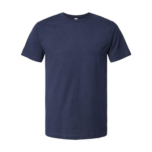M&O 4502 Fine Jersey T-Shirt in Fine Navy, front view