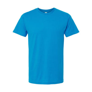 M&O 4502 Fine Jersey T-Shirt in Fine Turquoise, front view