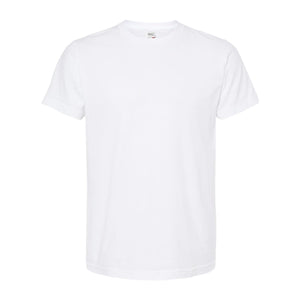 M&O 4502 Fine Jersey T-Shirt in Fine White, front view