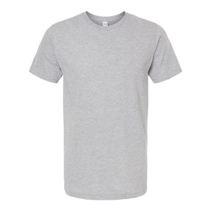 M&O 4502 Fine Jersey T-Shirt in Heather Grey, front view